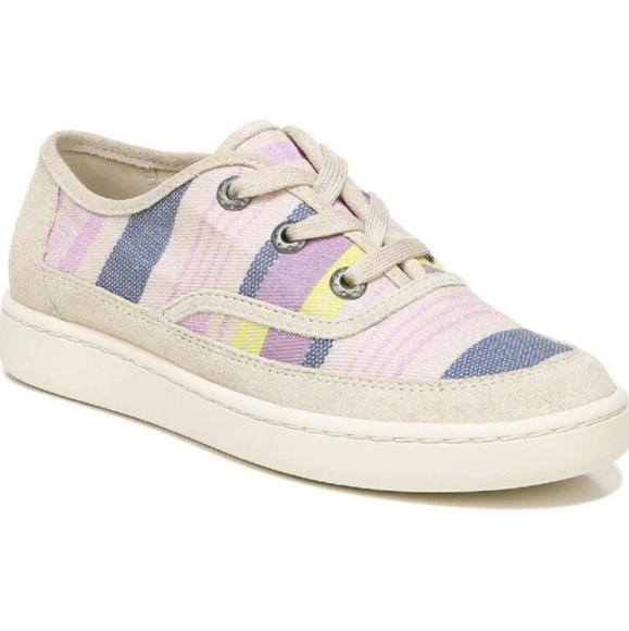 NWT ZODIAC CHEEZBURGER ALMOND TOE CANVAS COLORFUL SNEAKERS Sz 8.5 - Picture 1 of 14